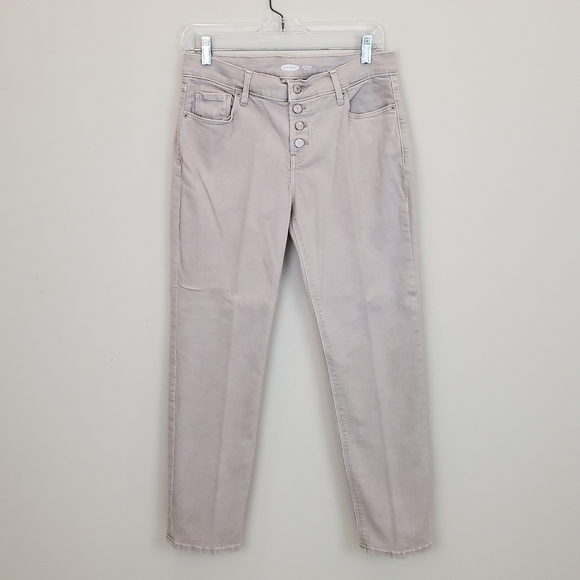 Old Navy Boyfriend mid-rise button fly jeans pants size 2 - Picture 6 of 11